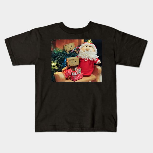 The Danbos Meet Santa Kids T-Shirt by krepsher